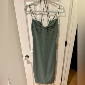 Abercrombie & Fitch Strappy Halter Midi Dress Size S
